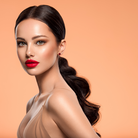 cercei argint cu inima rubin