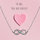 colier argint cu infinit pentru valentine's day