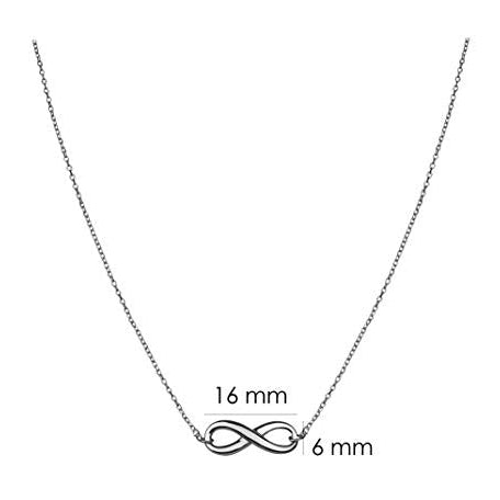 Colier din argint 925 rodiat cu semnul infinitului Colier Lasardo Gioielli