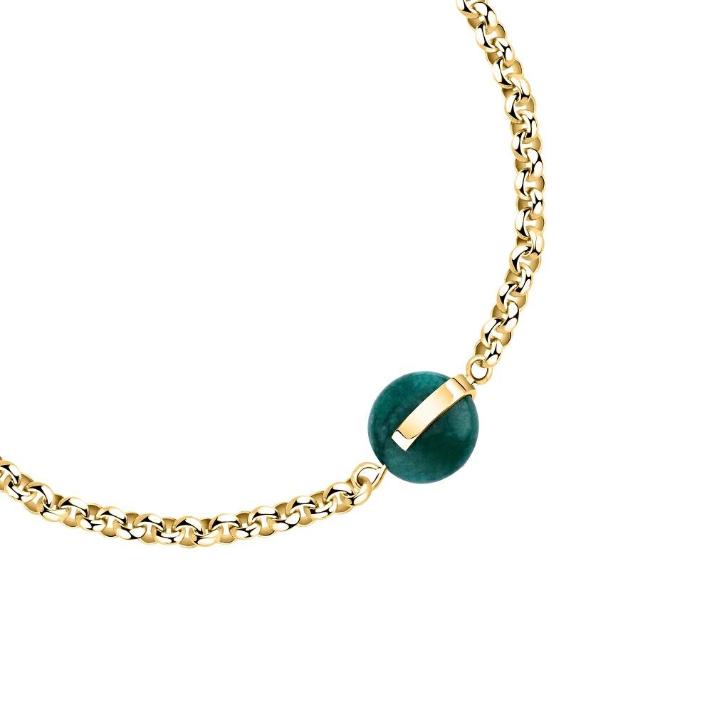 bratara aurie trussardi agat verde