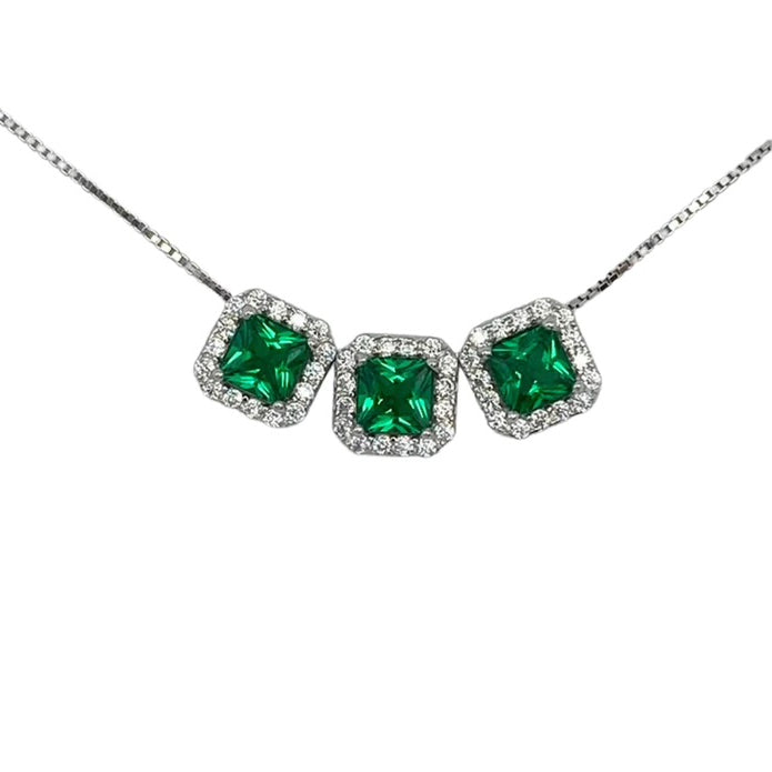 colier cu smaralde si diamant