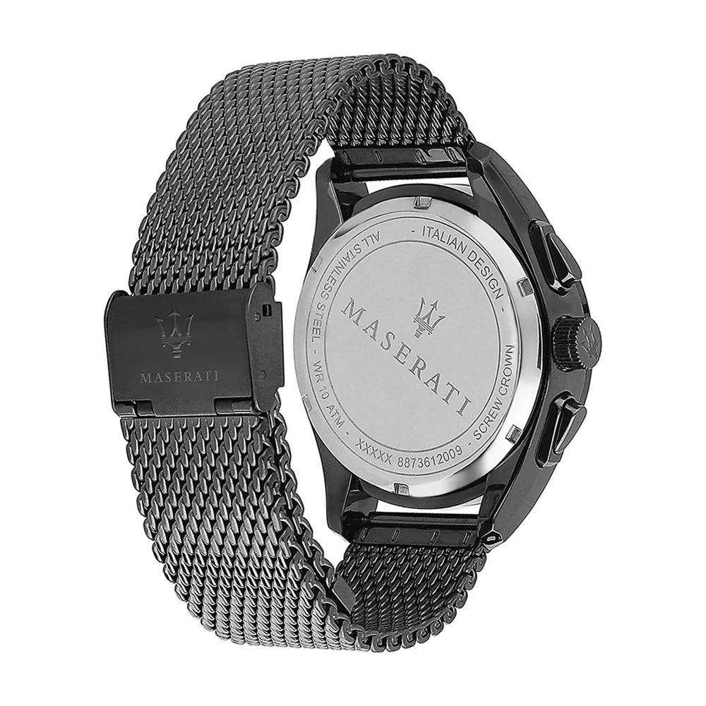 Ceas barbatesc Maserati colectia Traguardo curea mesh gri Ceas Lasardo Gioielli