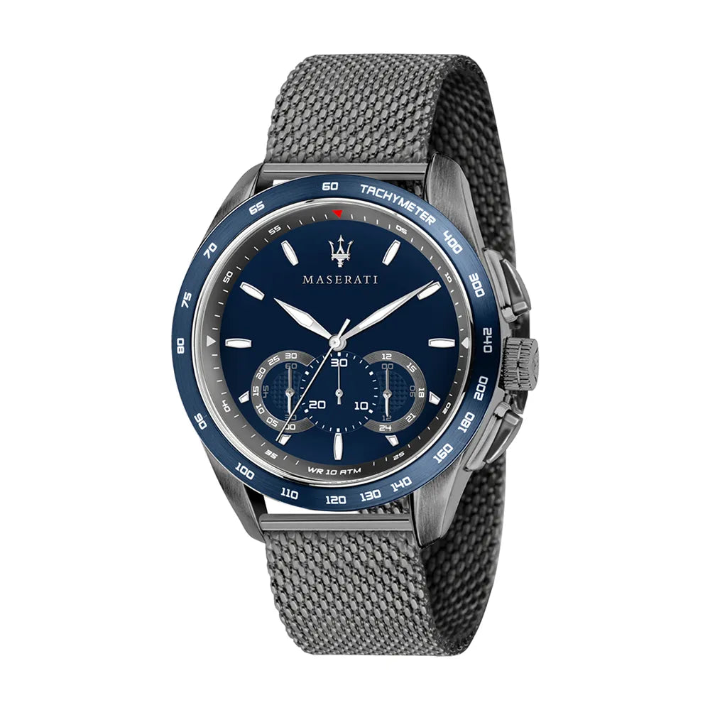 Ceas barbatesc Maserati colectia Traguardo curea mesh gri Ceas Lasardo Gioielli