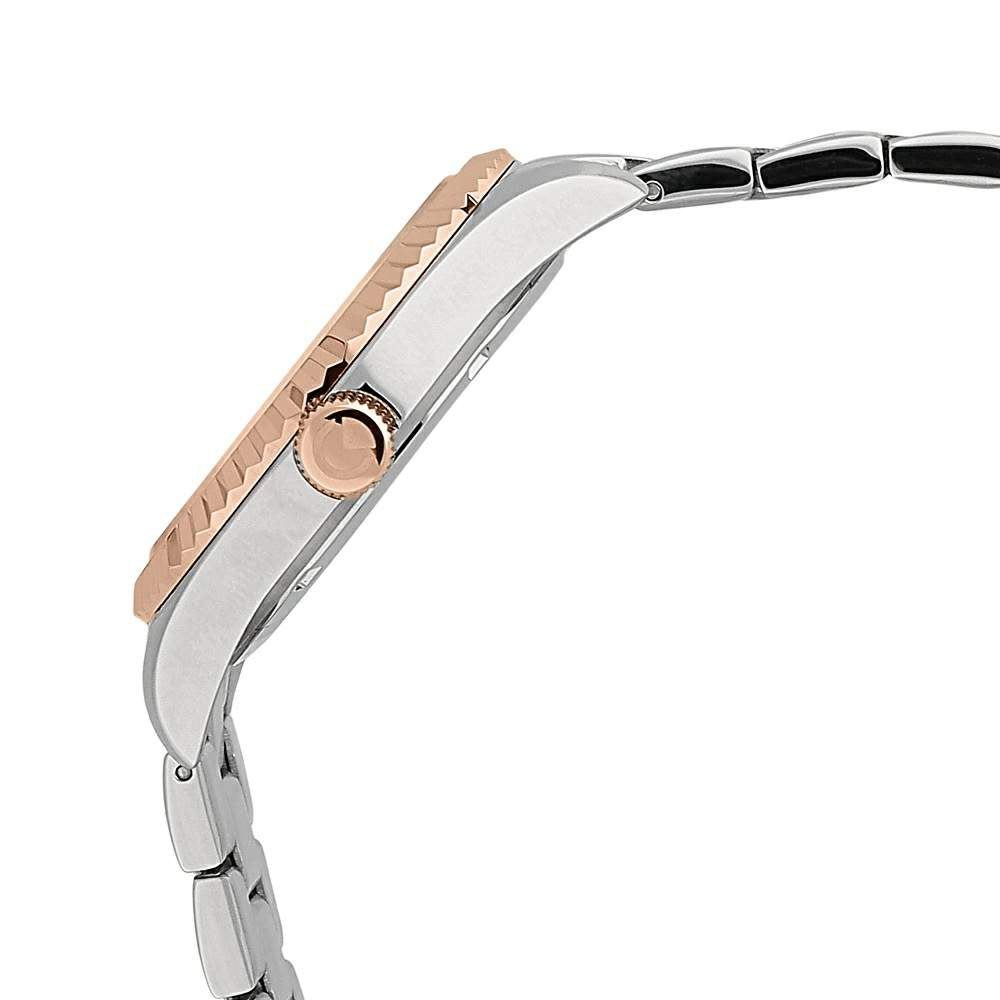 Ceas Barbatesc Sector 240 Curea Metalica Argintie si Elemente Rose Gold Ceas Lasardo Gioielli