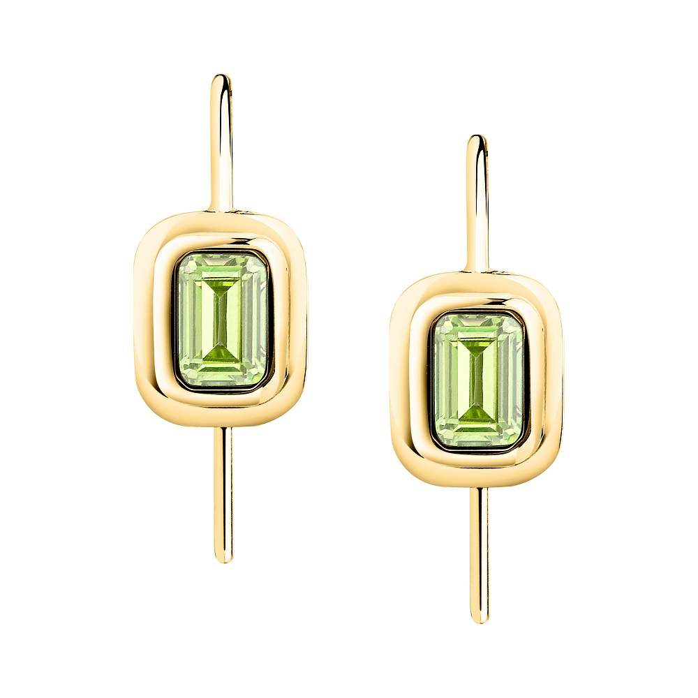 cercei aurii trussardi peridot