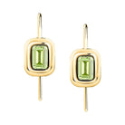 cercei aurii trussardi peridot