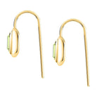 cercei aurii trussardi peridot