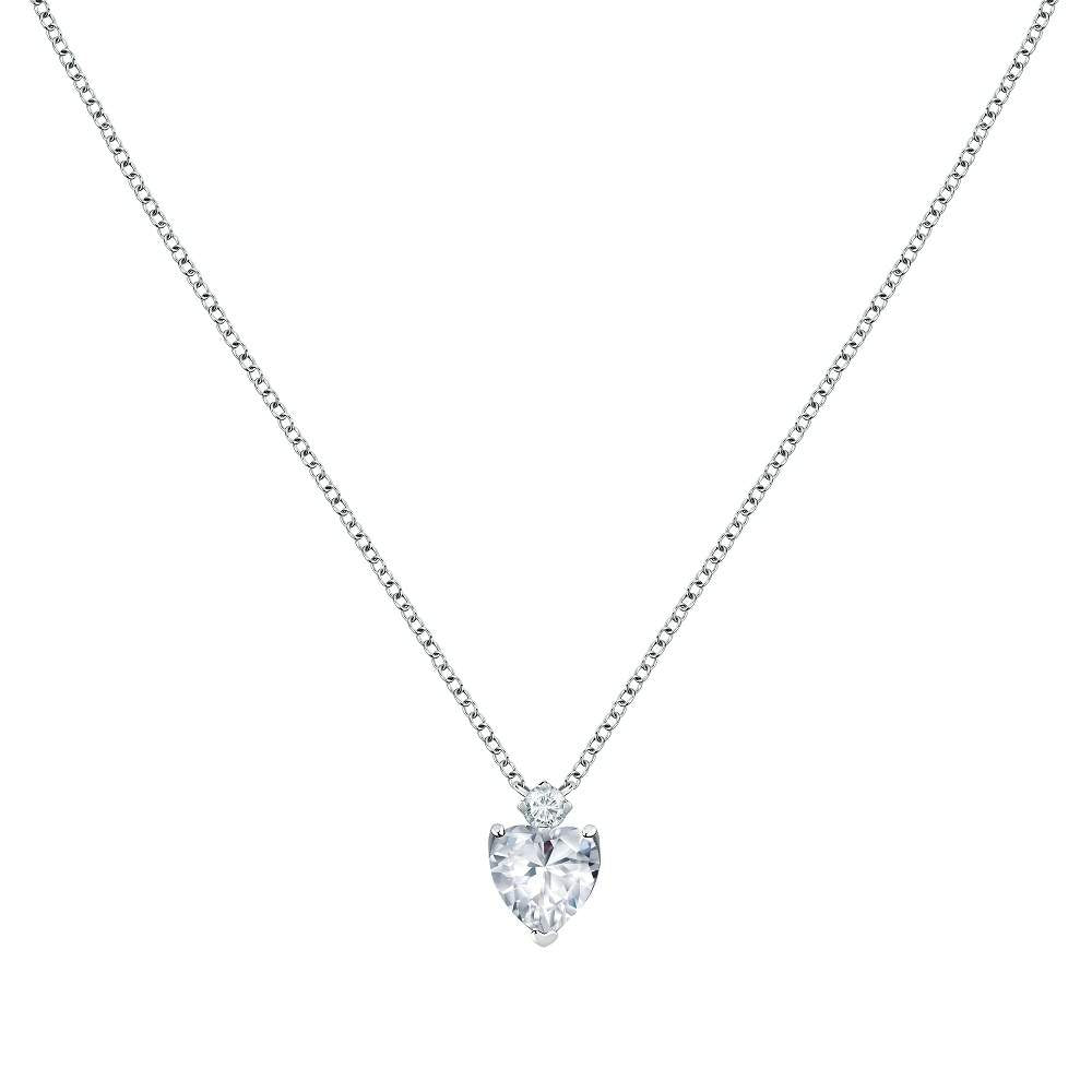 colier argint morellato inima diamant cz