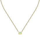 colier dana trussardi auriu cu peridot