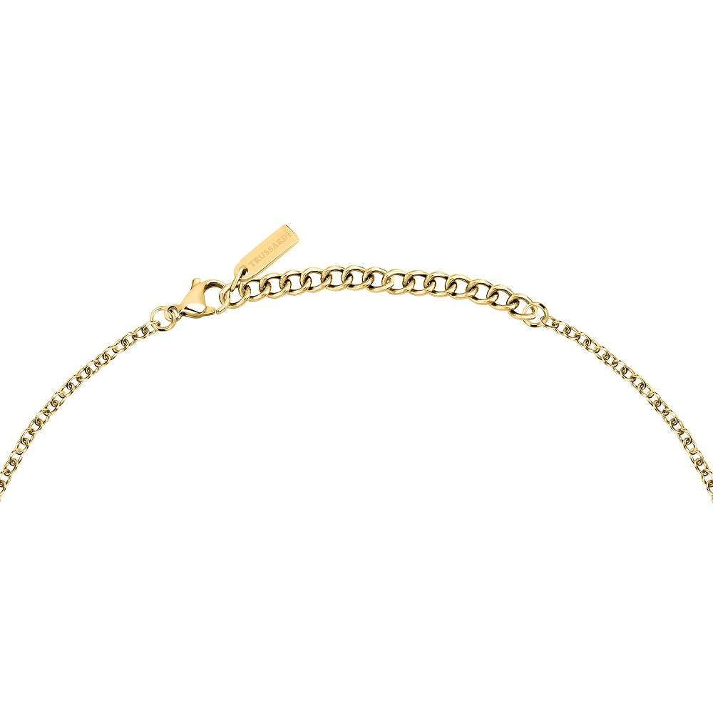 colier dana trussardi auriu cu peridot