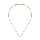 colier dana trussardi auriu cu peridot