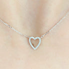 colier argint cu inima