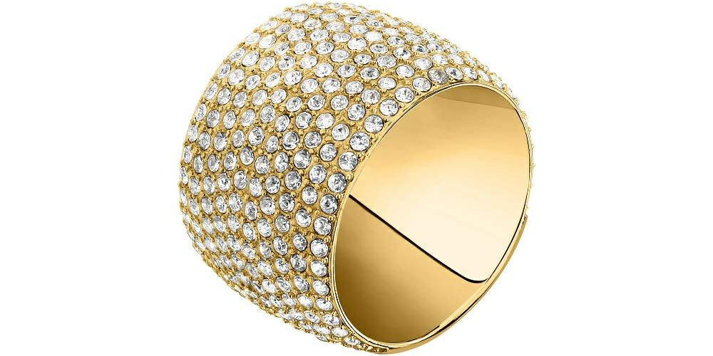 inel trussardi auriu cu diamante cz