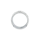 inel dama trussardi argintiu lat diamante cz