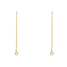 cercei aurii fir lung