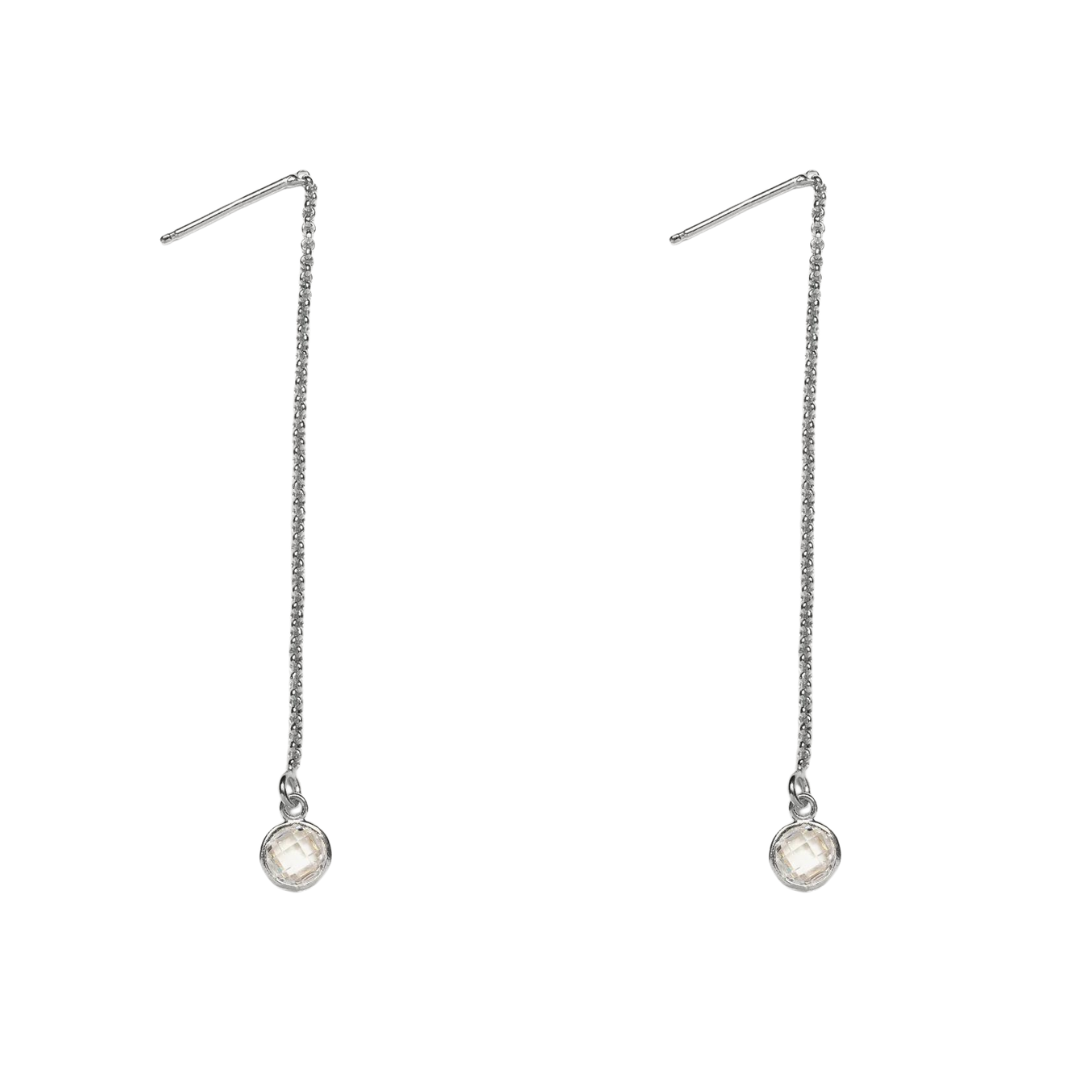 cercei argint fir lung