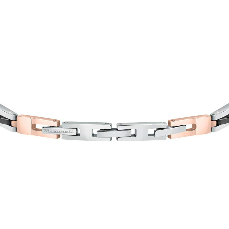 Bratara barbateasca Morellato colectia Ceramic cu diamante CZ negre Bratara Lasardo Gioielli
