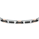 Bratara barbateasca Morellato cu diamante CZ negre Bratara Lasardo Gioielli