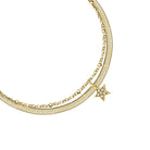 Bratara dubla aurie La Petite Story cu pandantiv stea Colier Lasardo Gioielli