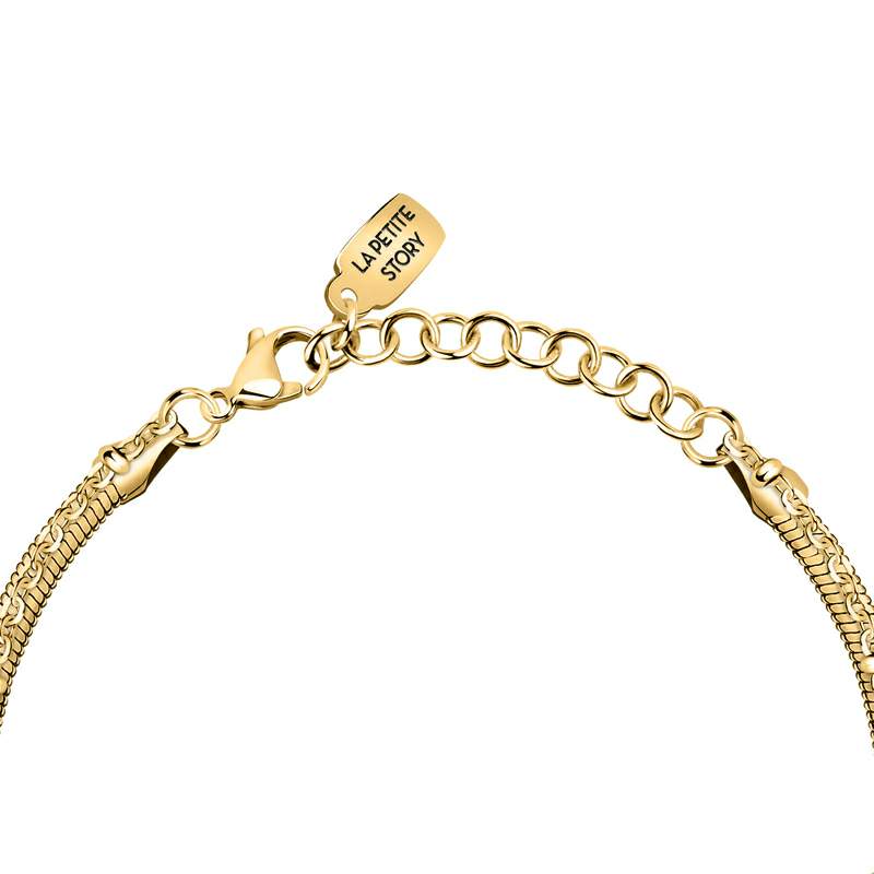 Bratara dubla aurie La Petite Story cu pandantiv stea Colier Lasardo Gioielli