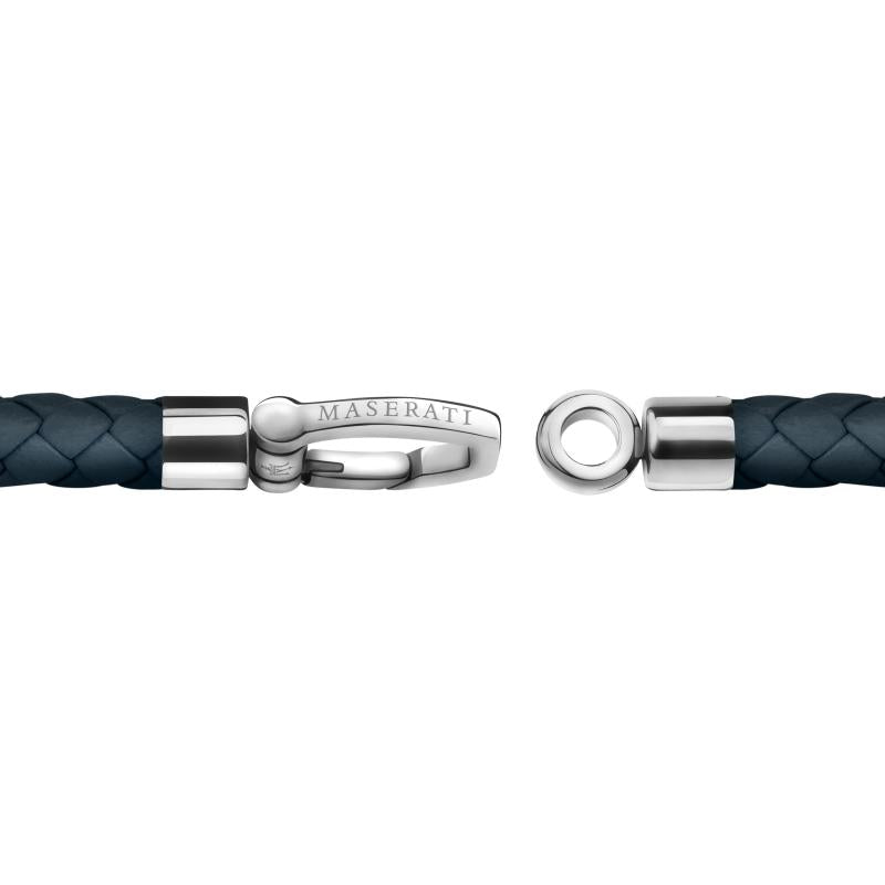 bratara piele allbastra maserati