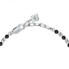 Bratara barbateasca Morellato cu cruce si diamante CZ negre Bratara Lasardo Gioielli