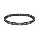 Bratara barbateasca Maserati colectia Ceramic cu diamante CZ negre Bratara Lasardo Gioielli