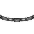 Bratara barbateasca Maserati colectia Ceramic cu diamante CZ negre Bratara Lasardo Gioielli
