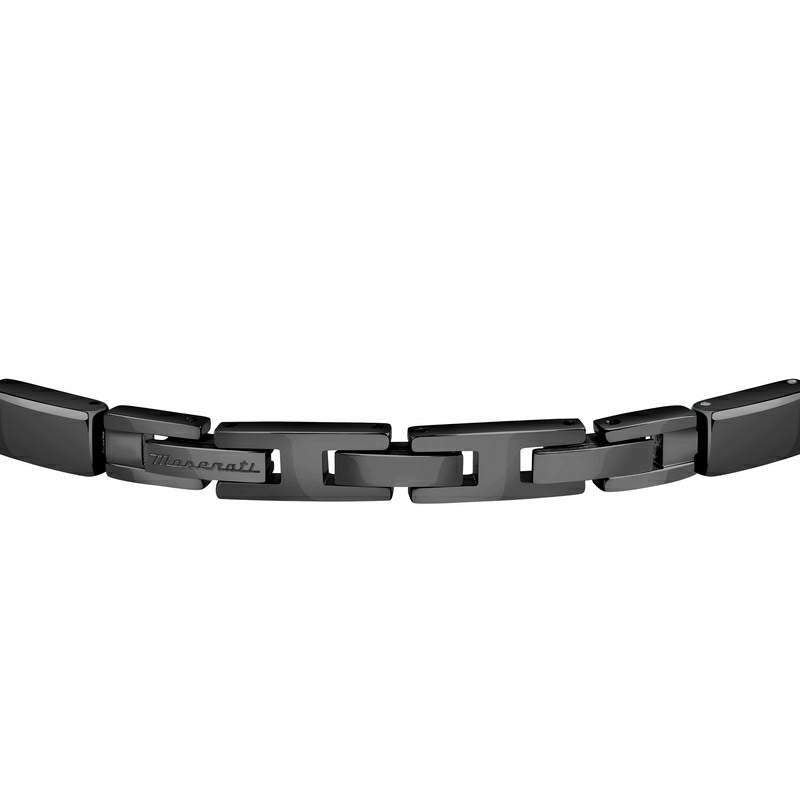 Bratara barbateasca Maserati colectia Ceramic cu diamante CZ negre Bratara Lasardo Gioielli