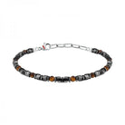 Bratara barbateasca Sector cu hematite si ochi de tigru Bratara Lasardo Gioielli
