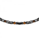 Bratara barbateasca Sector cu hematite si ochi de tigru Bratara Lasardo Gioielli