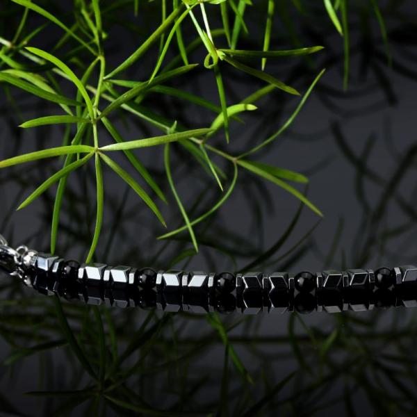 Bratara barbateasca Sector cu hematite si agate Bratara Lasardo Gioielli