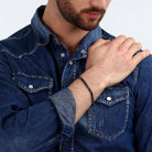 Bratara barbateasca Sector cu hematite si agate Bratara Lasardo Gioielli