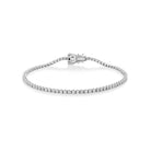 Bratara Tennis Argint 925 Rodiat 2,5 mm cu Diamante CZ Albe Round Cut 16 cm Bratara Lasardo Gioielli