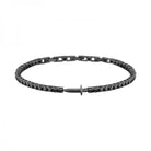 Bratara Tennis Morellato cu pumnal din argint 925 rodiat cu diamante CZ negre Bratara Lasardo Gioielli
