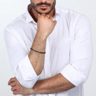 Bratara Tennis Morellato cu pumnal din argint 925 rodiat cu diamante CZ negre Bratara Lasardo Gioielli