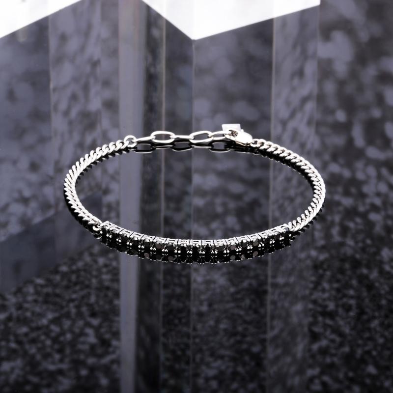 Bratara Tennis Morellato Cu Diamante Cz Negre Bratara Lasardo Gioielli