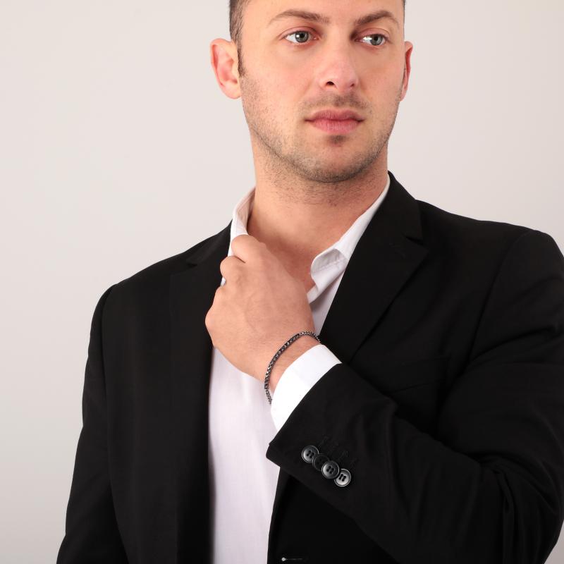 Bratara Tennis Morellato Cu Diamante Cz Negre Bratara Lasardo Gioielli