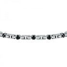 Bratara barbateasca Sector cu diamante CZ negre Bratara Lasardo Gioielli