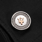 Butoni Maserati din Otel Inoxidabil Colectia cu Trident Rose Gold Butoni Lasardo Gioielli