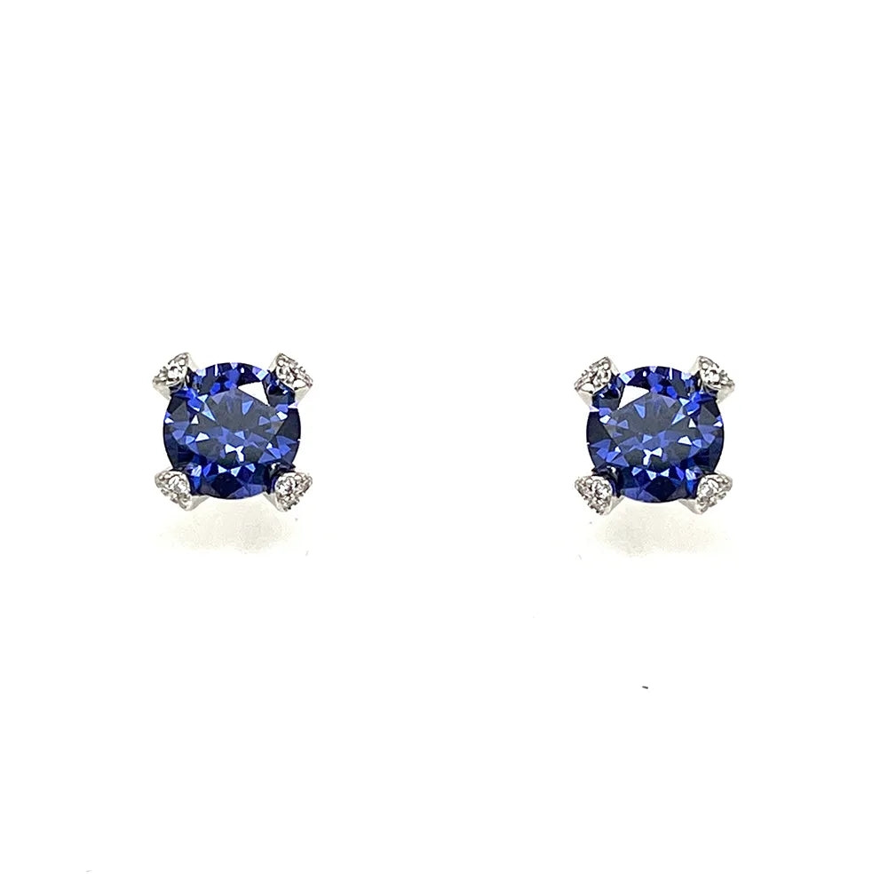 cercei argint punto luce spinel