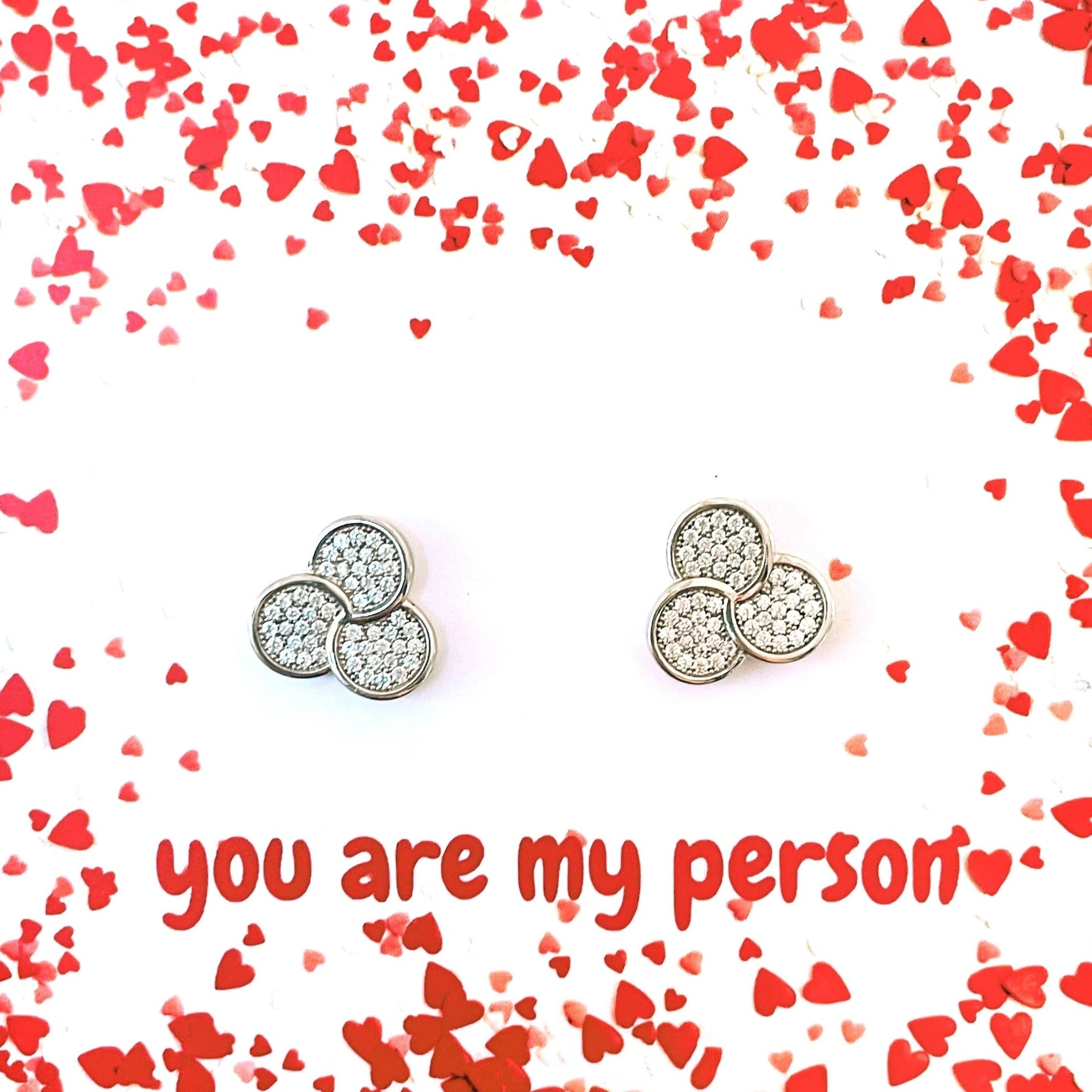 Cercei argint 925 cu diamante CZ micropave Cercei Lasardo Gioielli