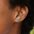 cercei argint asscher cut