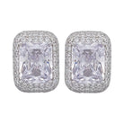 Cercei din argint 925 rodiat cu diamante CZ Cercei Lasardo Gioielli