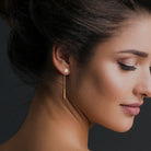 Cercei din argint 925 rodiat auriu cu flori Cercei Lasardo Gioielli