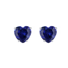 cercei argint inima spinel albastru