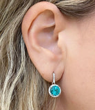 cercei argint turmalina