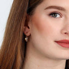 cercei aurii cu inimi