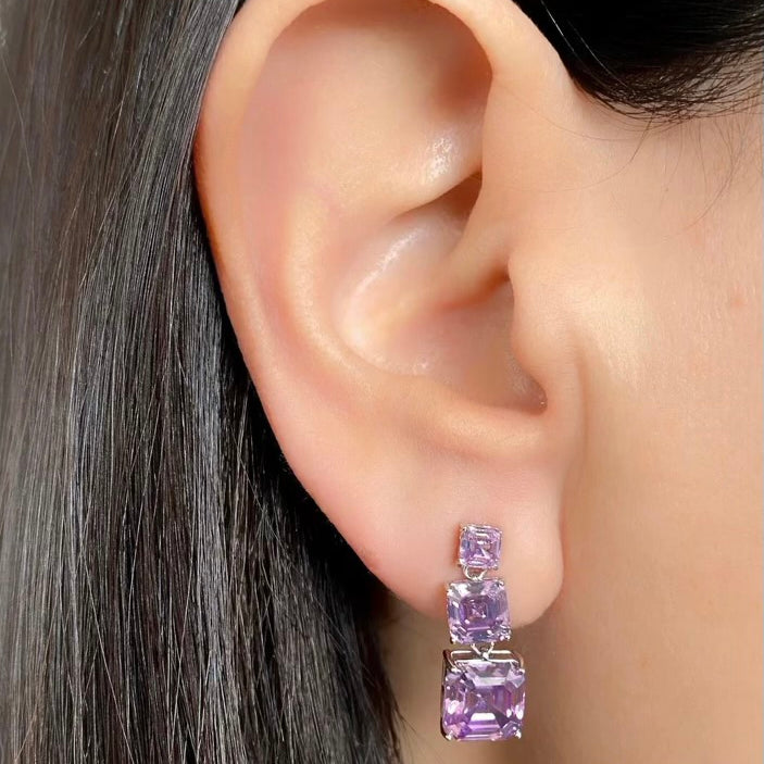 cercei punto luce argint