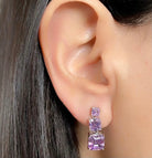 cercei punto luce argint